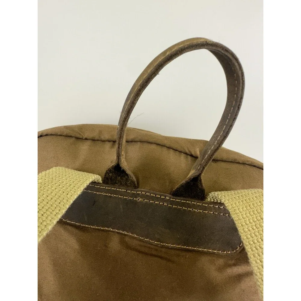 Duck Head Expedition Backpack Cotton Quality Leather Brown Large Zip Flap Clasp